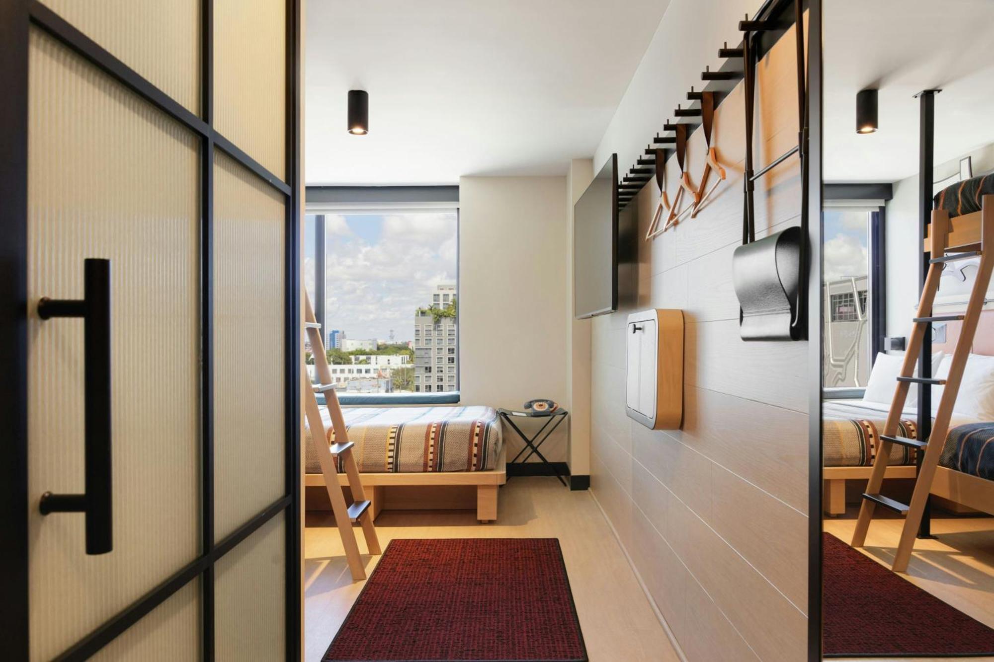 Room One Queen Bed One Set of Bunk Beds